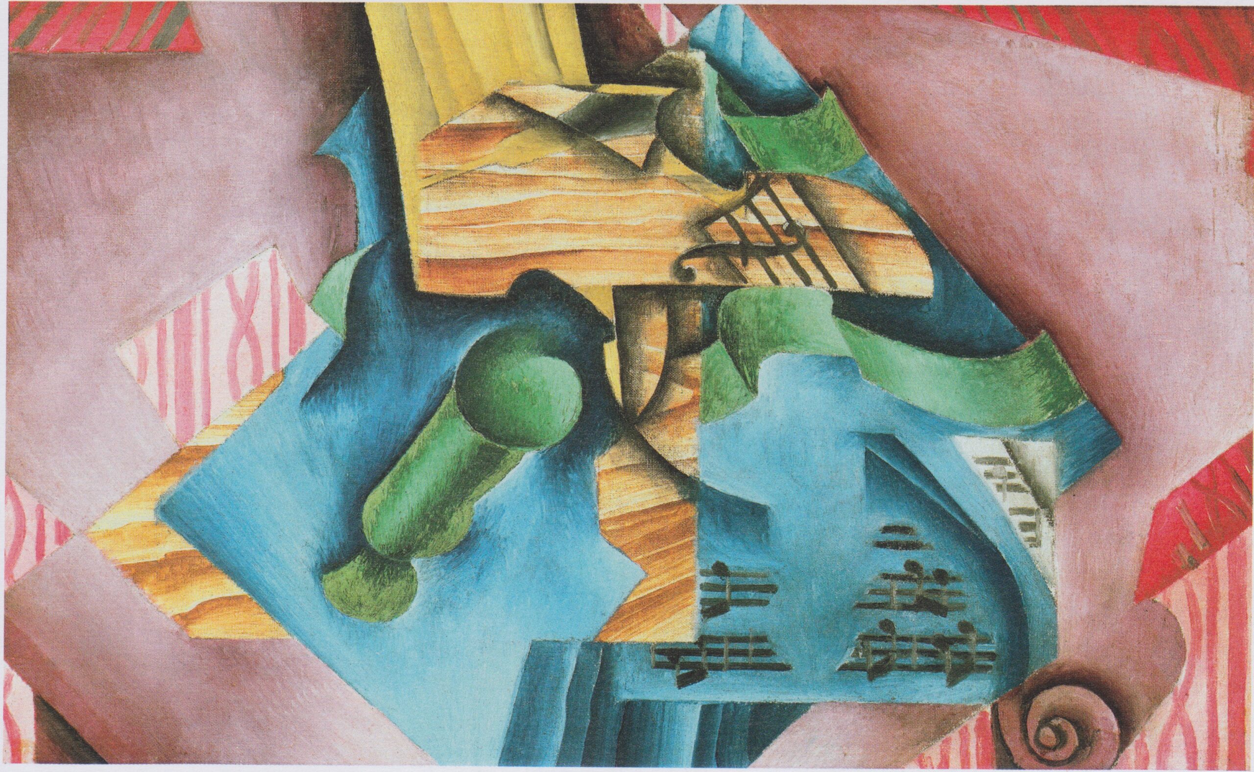 Violin and Glass (1913) - Juan Gris Tablo