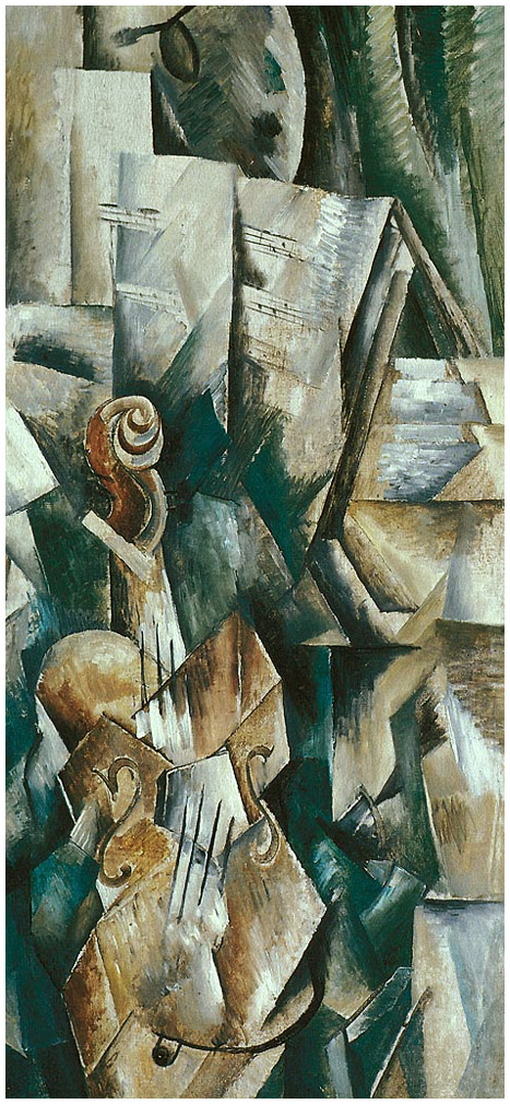 Violin and Palette (1909) - Georges Braque Tablo