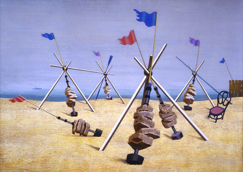 Visibility Moderate (1934) - Edward Wadsworth Tablo