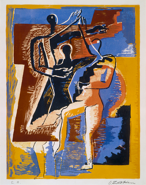 Visitors to the sun (1956) - Ossip Zadkine Tablo