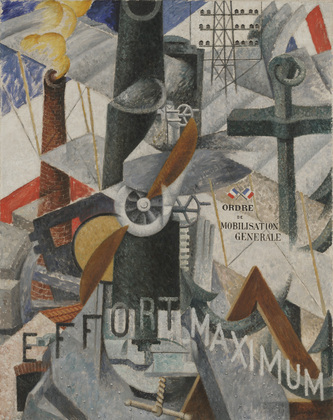 Visual Synthesis of the Idea War (1914) - Gino Severini Tablo