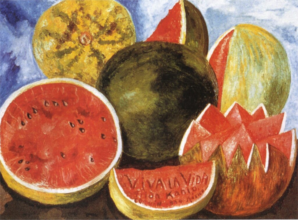 Viva la Vida, Watermelons (1954) - Frida Kahlo Tablo