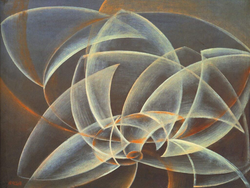 Vortex, space, form (1914) - Giacomo Balla Tablo