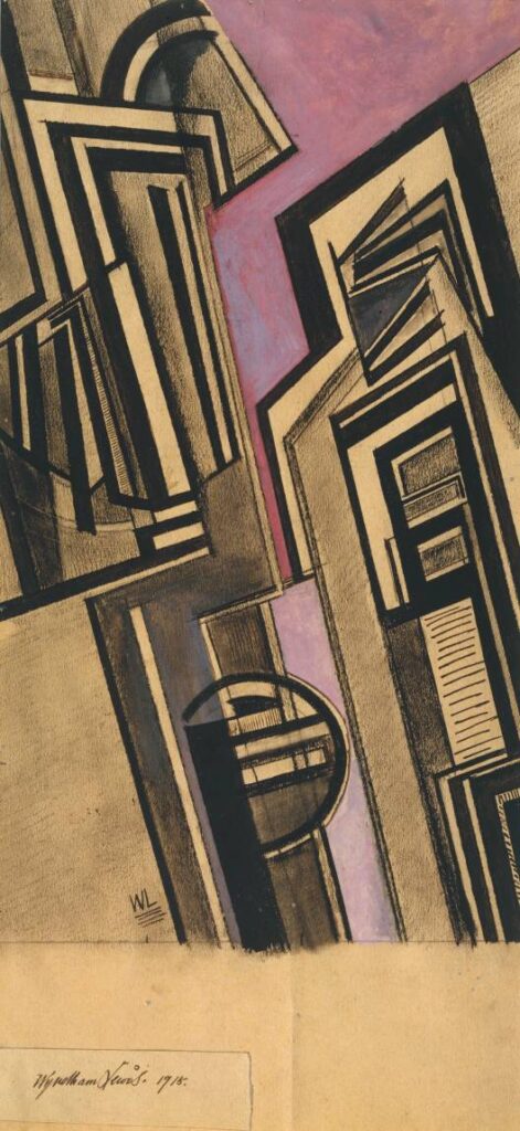 Vorticist Composition (1915) - Wyndham Lewis Tablo