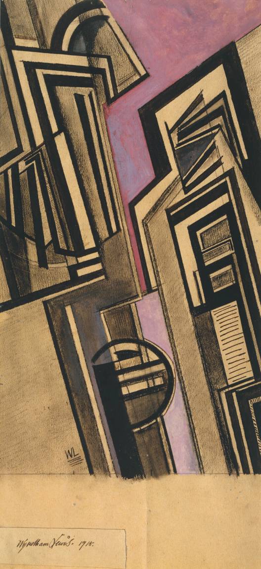 Vorticist Composition (1915) - Wyndham Lewis Tablo