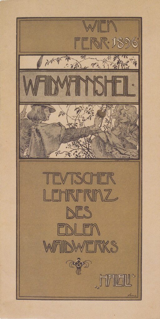 Waidmannsheil (1896) – Koloman Moser Tablo