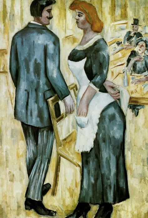 Waitress (1911) - Mikhail Larionov Tablo