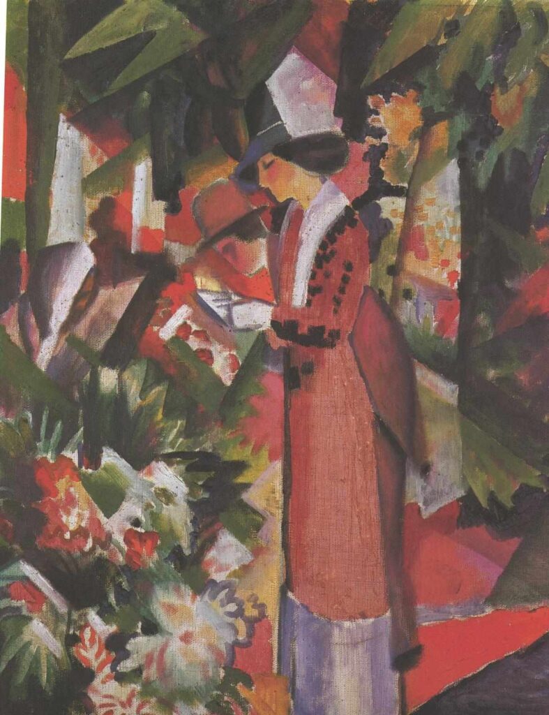 Walk in flowers - August Macke Tablo