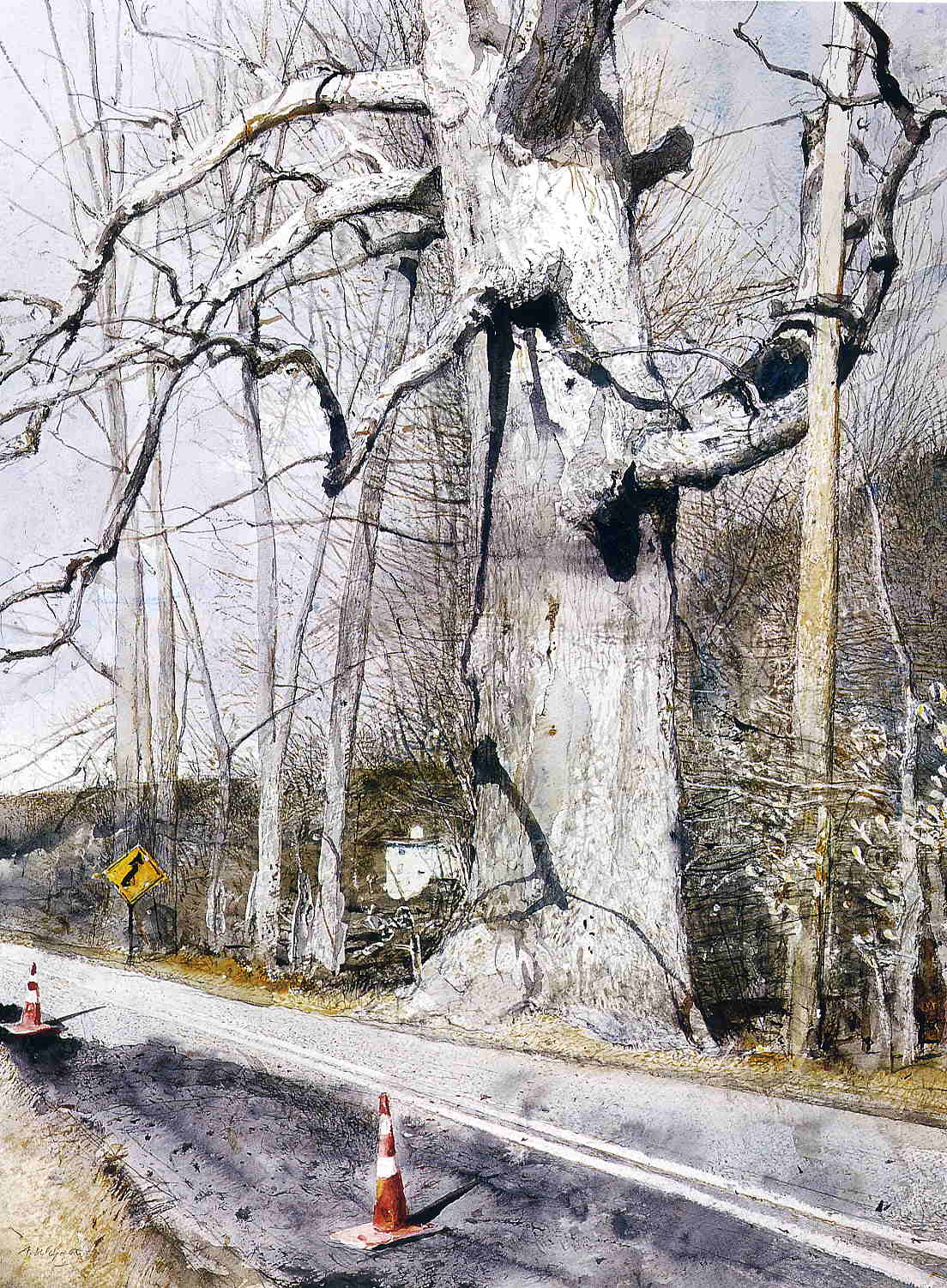 Walking Stick - Andrew Wyeth Tablo