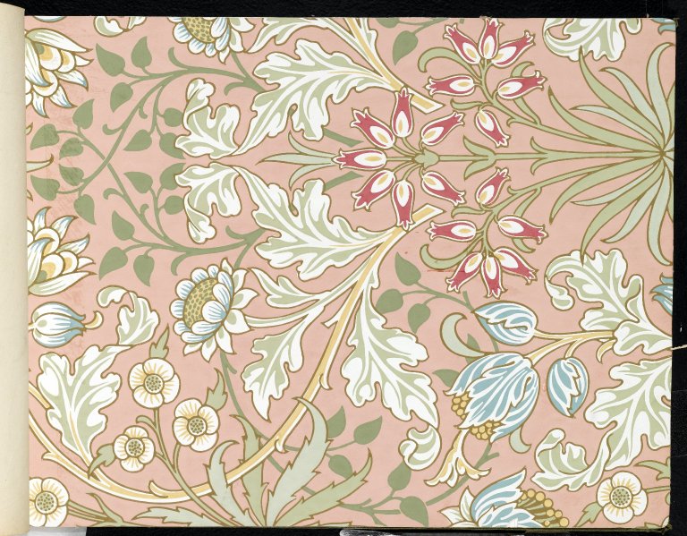 Wallpaper Hyacinth, pattern #480 (1917) – William Morris Tablo