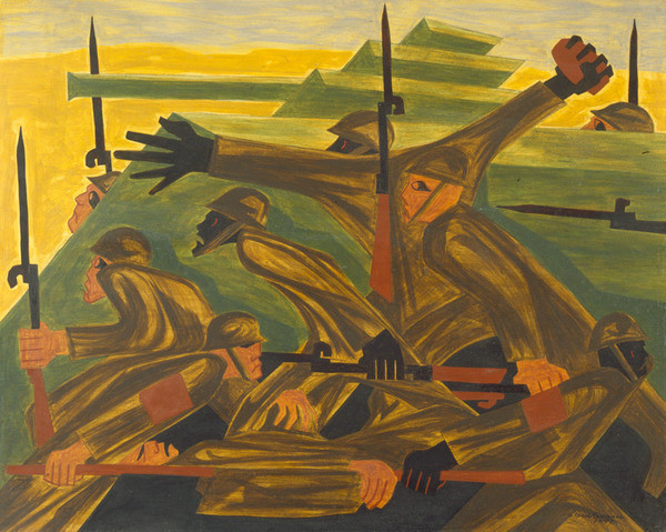 War Series Beachhead (1947) – Jacob Lawrence Tablo