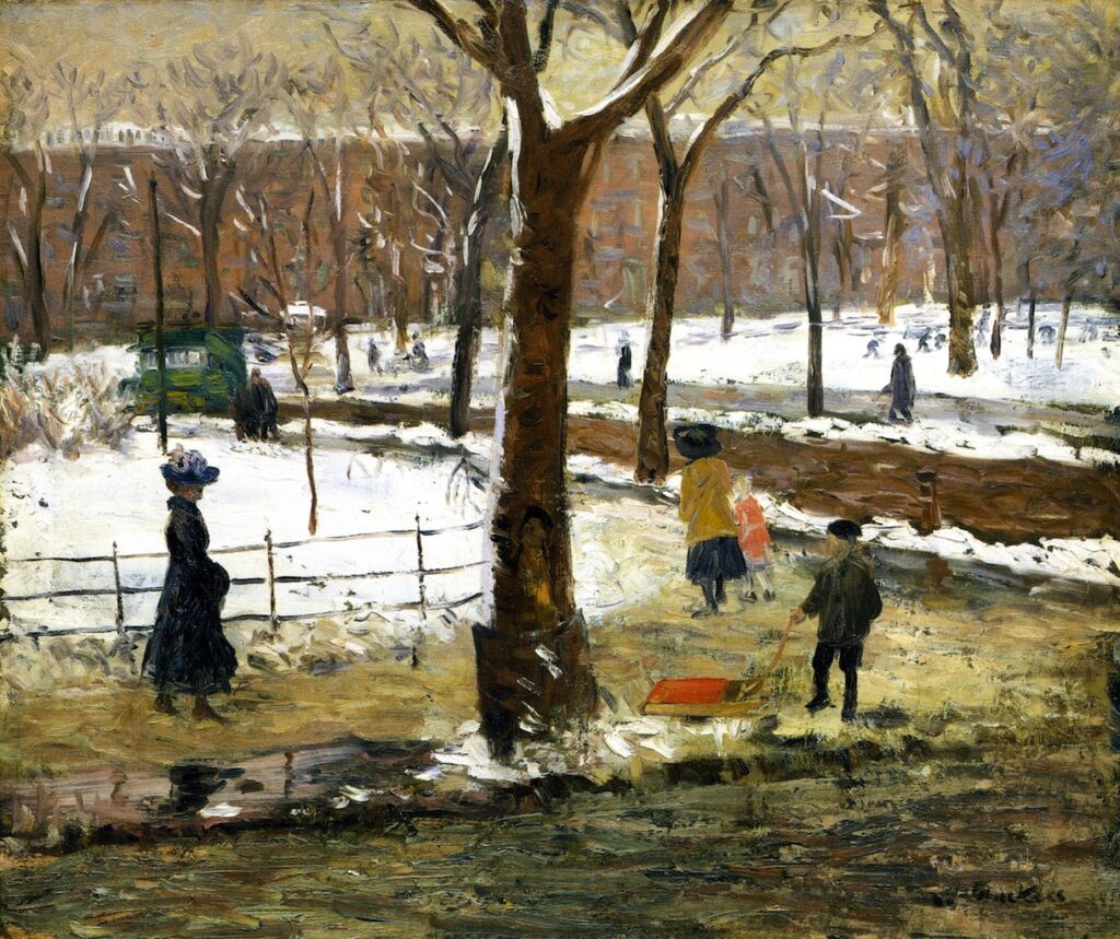 Washington Square,  (1910) - William James Glackens Tablo