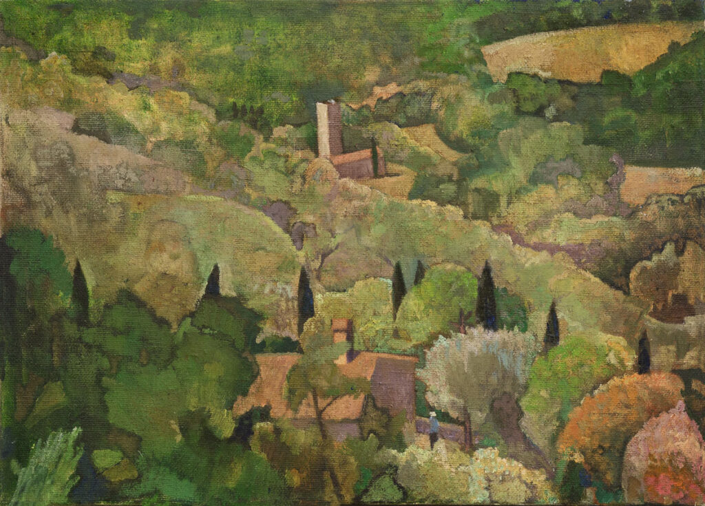 Watch Tower near Santa Guiliana - William Balthazar Rose Tablo