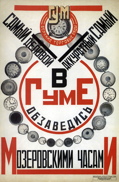 Watches (1923) – Alexander Rodchenko Tablo