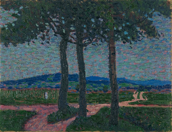 Weg nach Kynwasser (Riesengebirge) (1908) – Arthur Segal Tablo