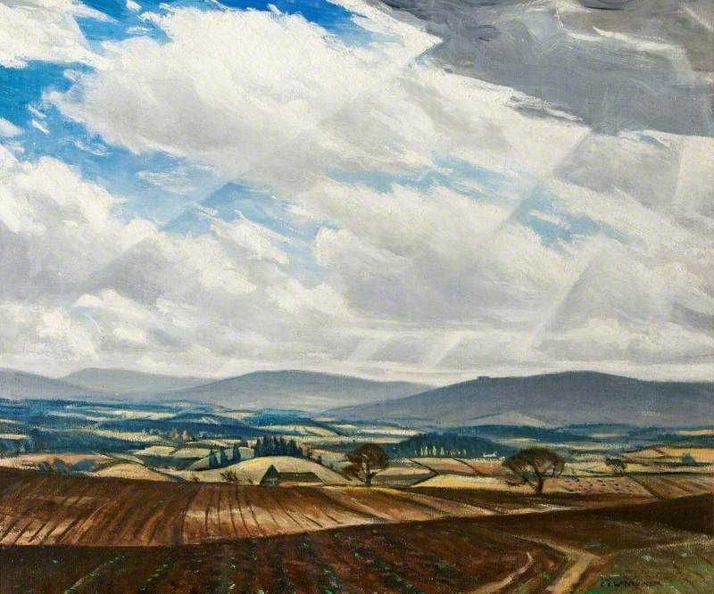 Welsh Hills - C. R. W. Nevinson Tablo