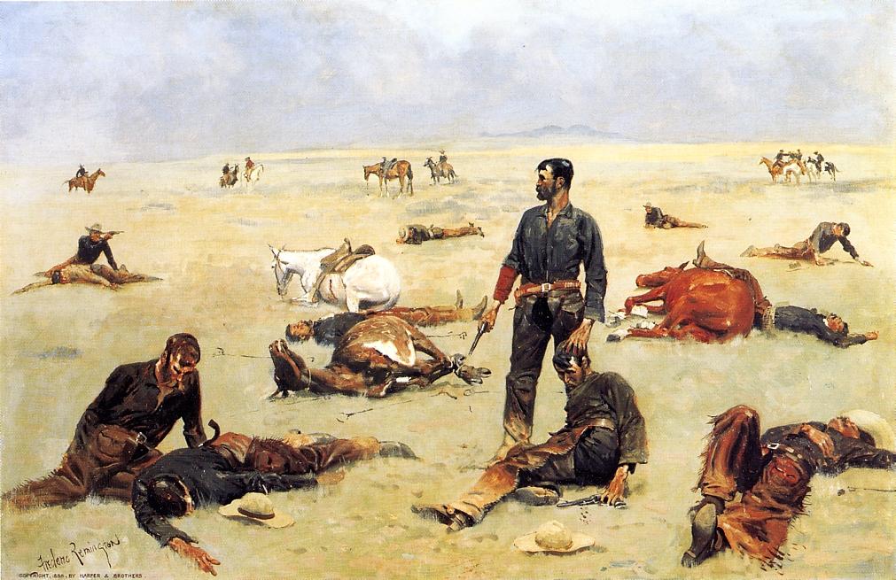What an Unbranded Cow Has Cost (1895) - Frederic Remington Tablo