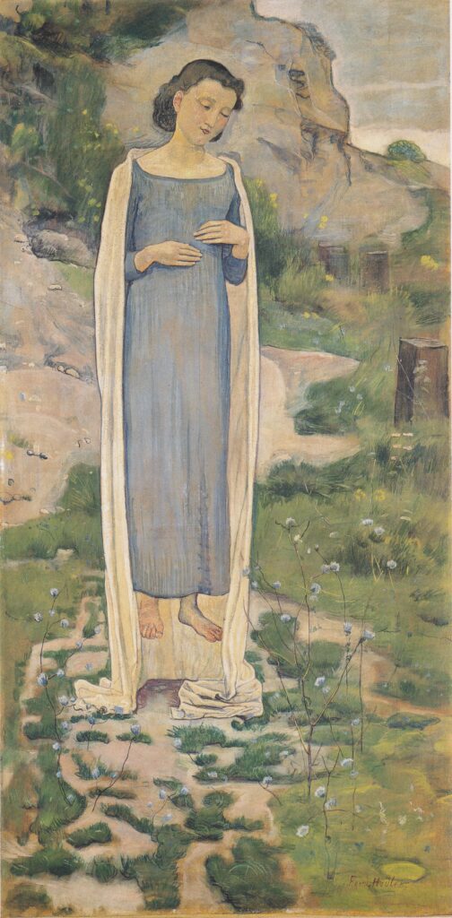 What the Flowers Say (1893) - Ferdinand Hodler Tablo