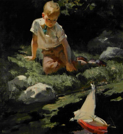 When he begins to grow away from you... (1928) - Haddon Sundblom Tablo