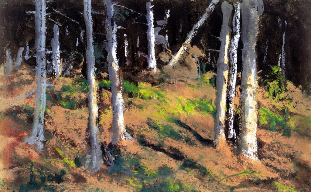 Where the Trees are Dying (1918) - Robert Henri Tablo