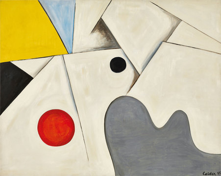 White Fields (1955) – Alexander Calder Tablo