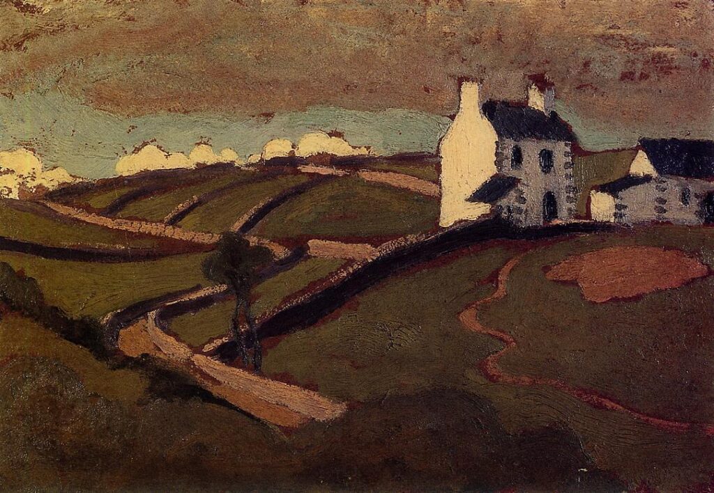White House at Audierne (1909) - Roger de La Fresnaye Tablo