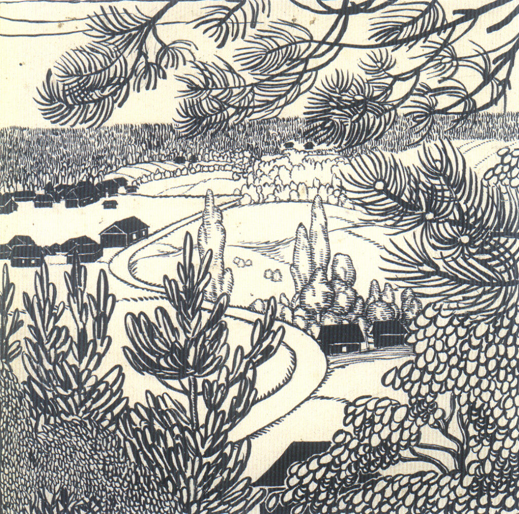 White night. Finland. (1911) - Oleksandr Bogomazov Tablo