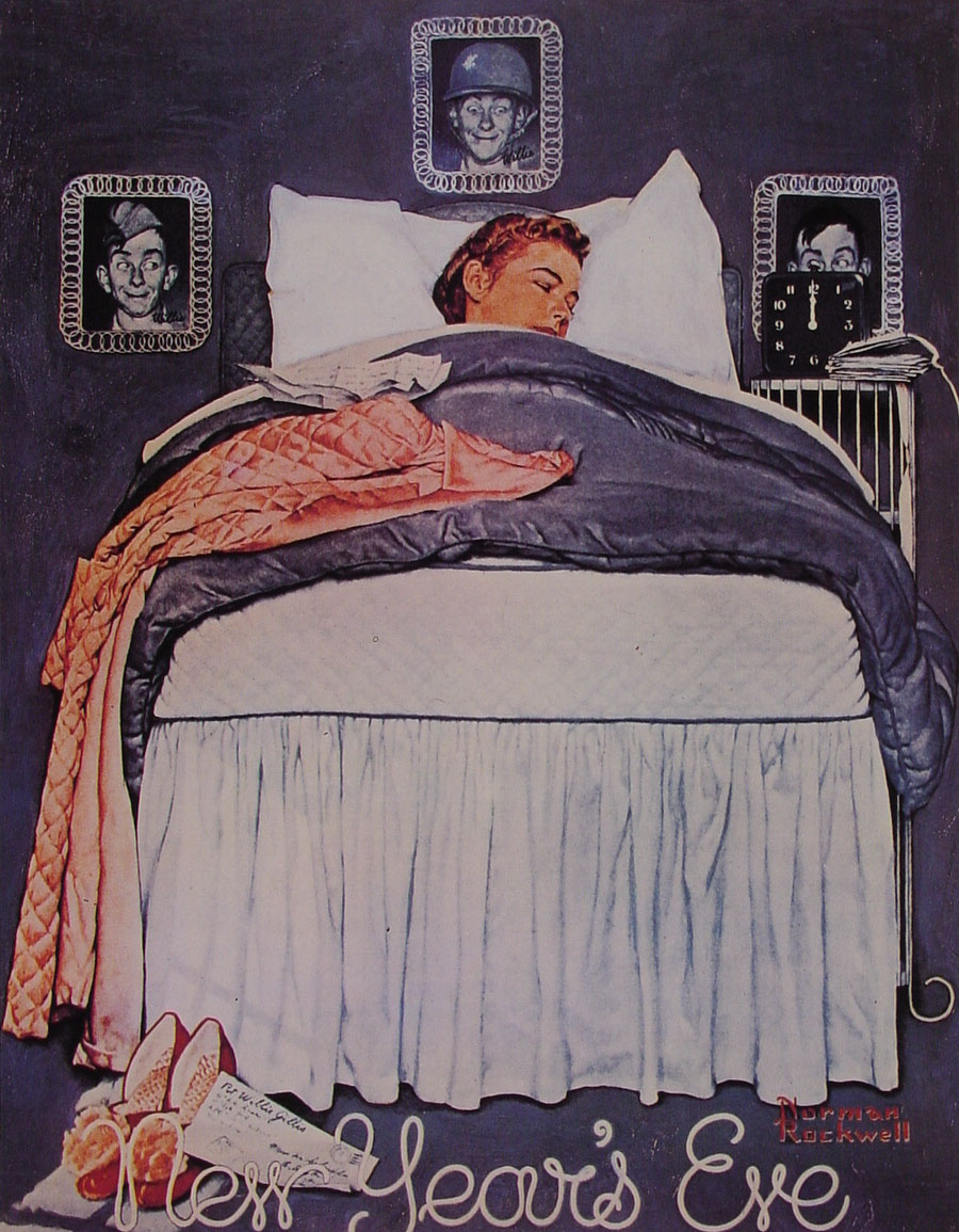 Willie Gillis New Year's Eve (1944) - Norman Rockwell Tablo