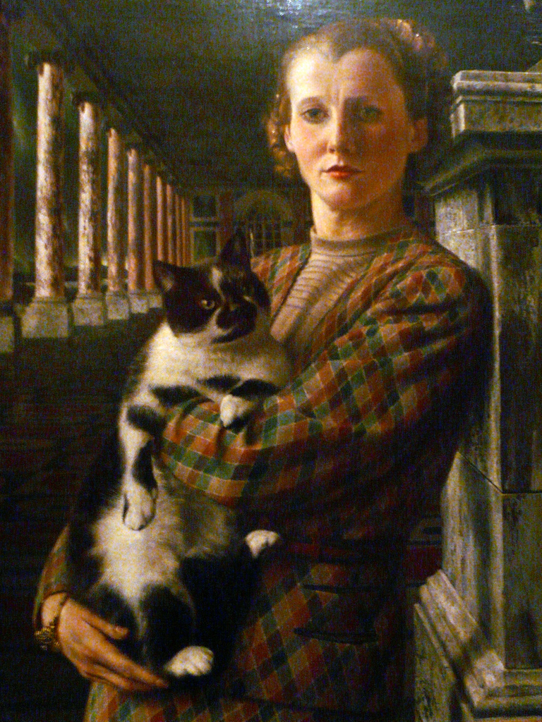 Wilma with a Cat (1940) – Carel Willink Tablo