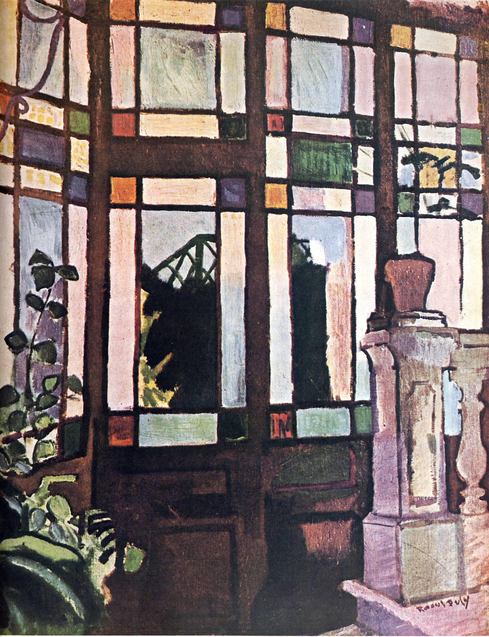 Window with coloured glasses (1906) - Raoul Dufy Tablo