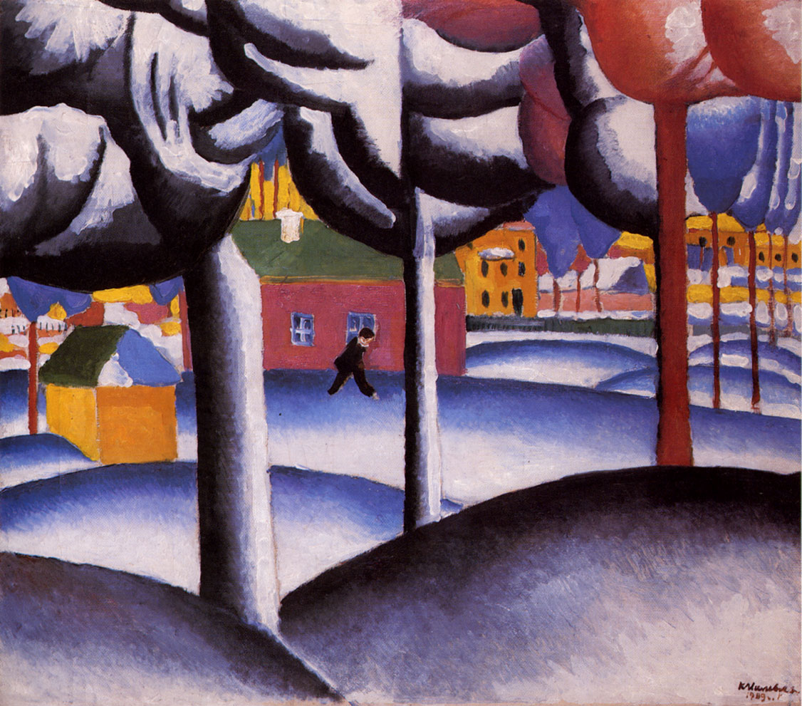 Winter Landscape (1930) - Kazimir Malevich Tablo