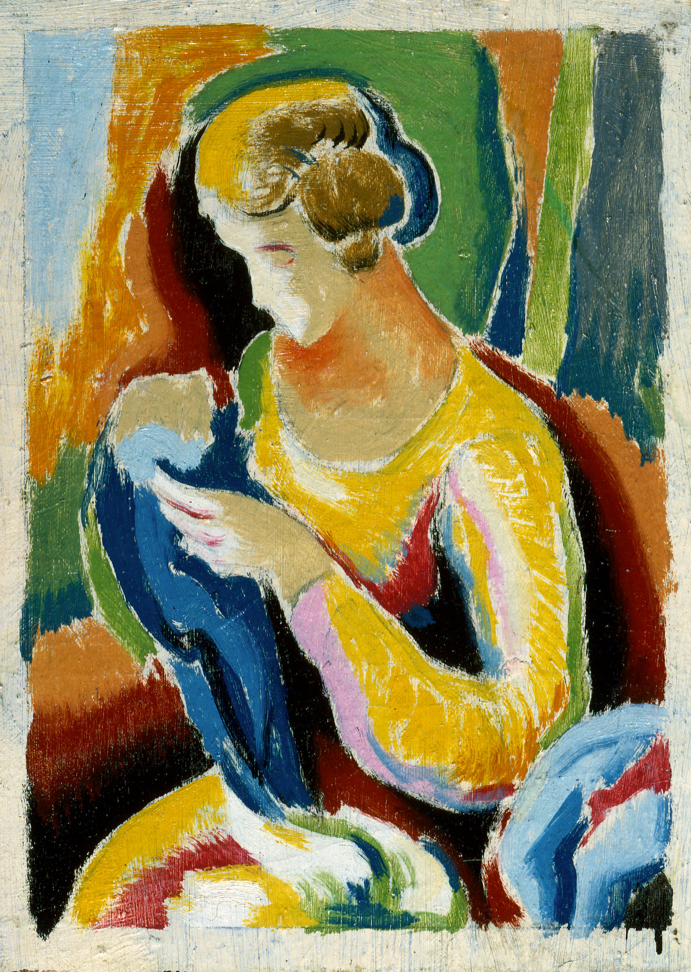 Woman (1920) - Thomas Hart Benton Tablo