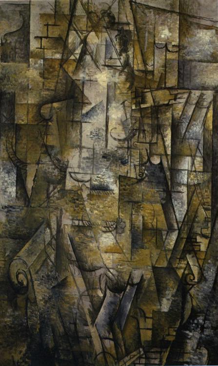 Woman Reading (1911) - Georges Braque Tablo