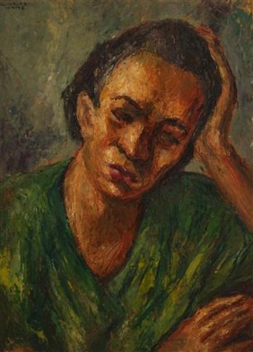 Woman Resting – Charles Wilbert White Tablo
