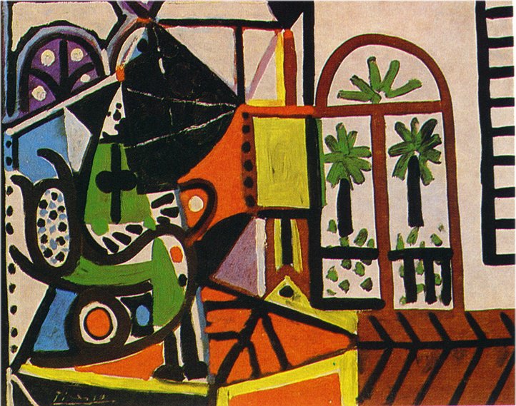 Woman in the studio (1956) - Pablo Picasso Tablo