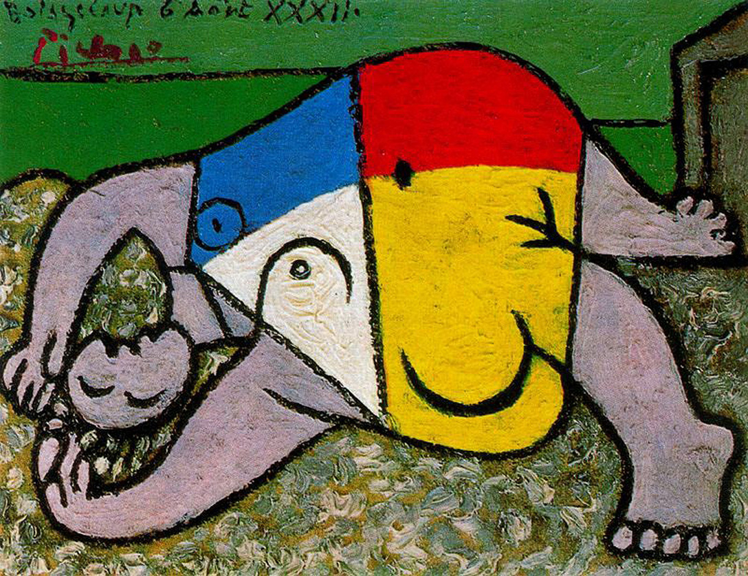 Woman on the beach (1932) - Pablo Picasso Tablo