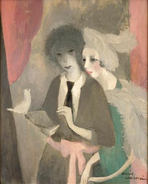 Woman with Dove (1919) - Marie Laurencin Tablo