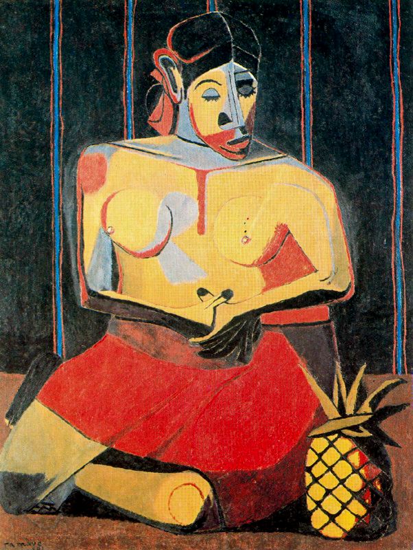 Woman with Pineapple (1941) – Rufino Tamayo Tablo