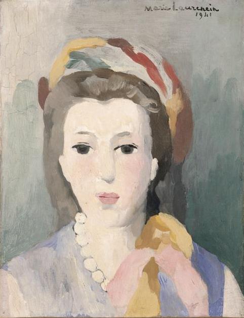 Woman with Turban (1941) - Marie Laurencin Tablo
