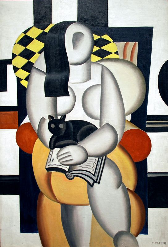 Woman with a Cat (1921) - Fernand Léger Tablo