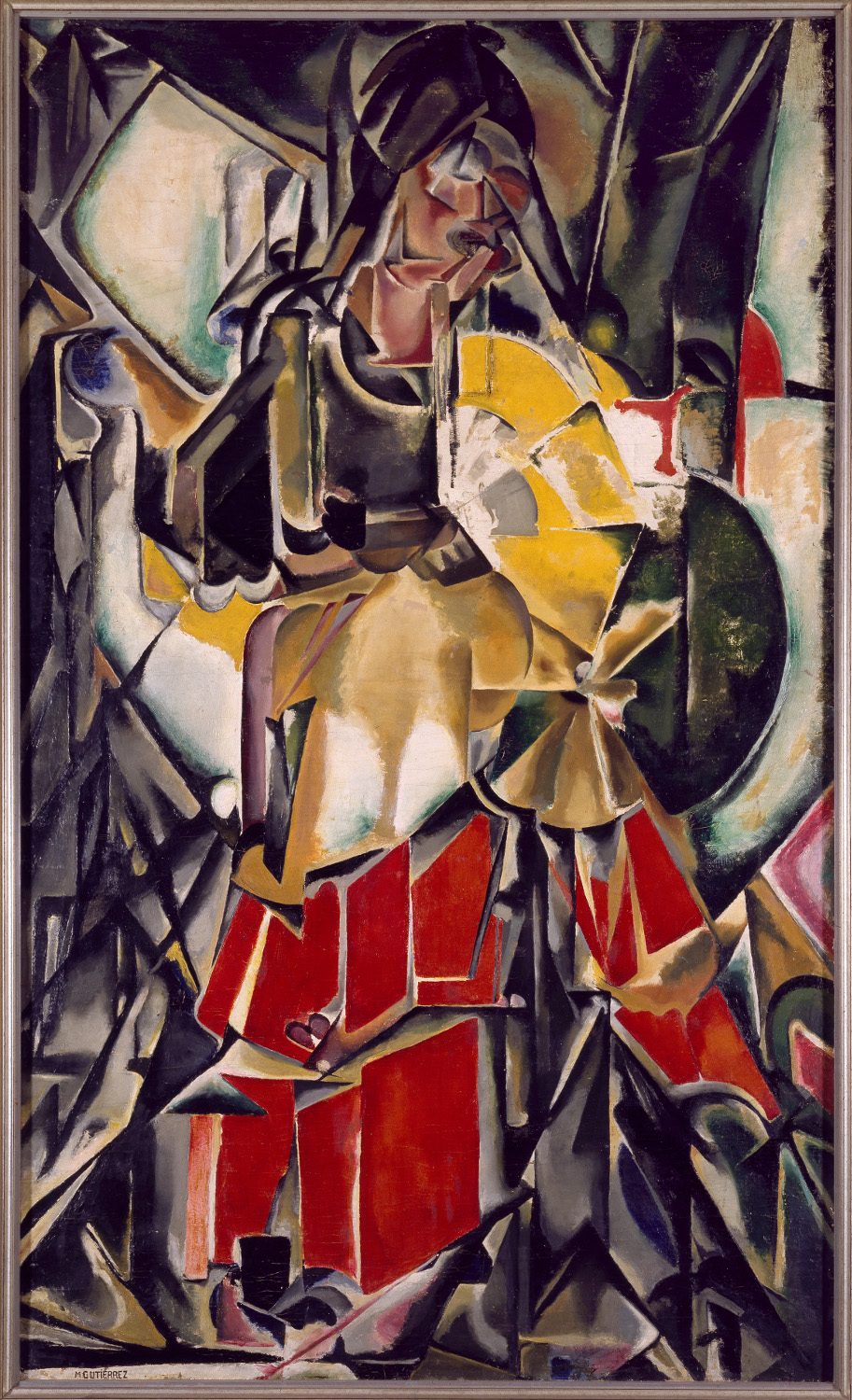 Woman with a Fan (1916) - María Blanchard Tablo