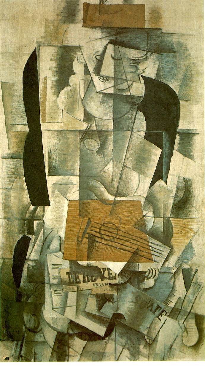 Woman with a Guitar (1913) - Georges Braque Tablo