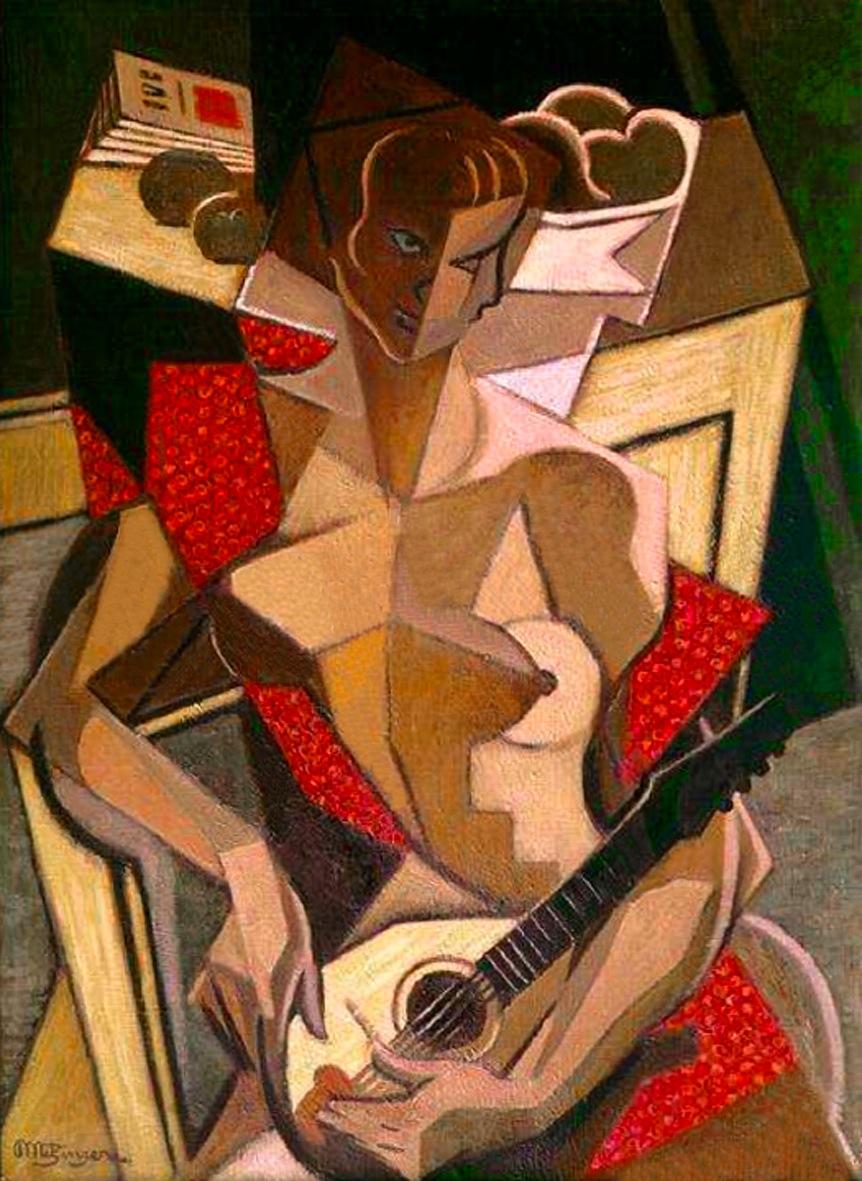 Woman with a mandolin (1950) - Jean Metzinger Tablo