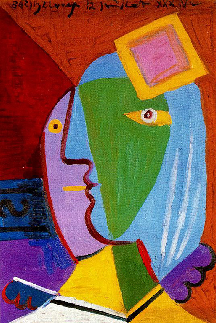 Woman with cap (1934) - Pablo Picasso Tablo