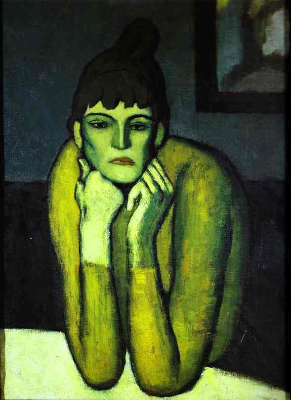 Woman with chignon (1901) - Pablo Picasso Tablo