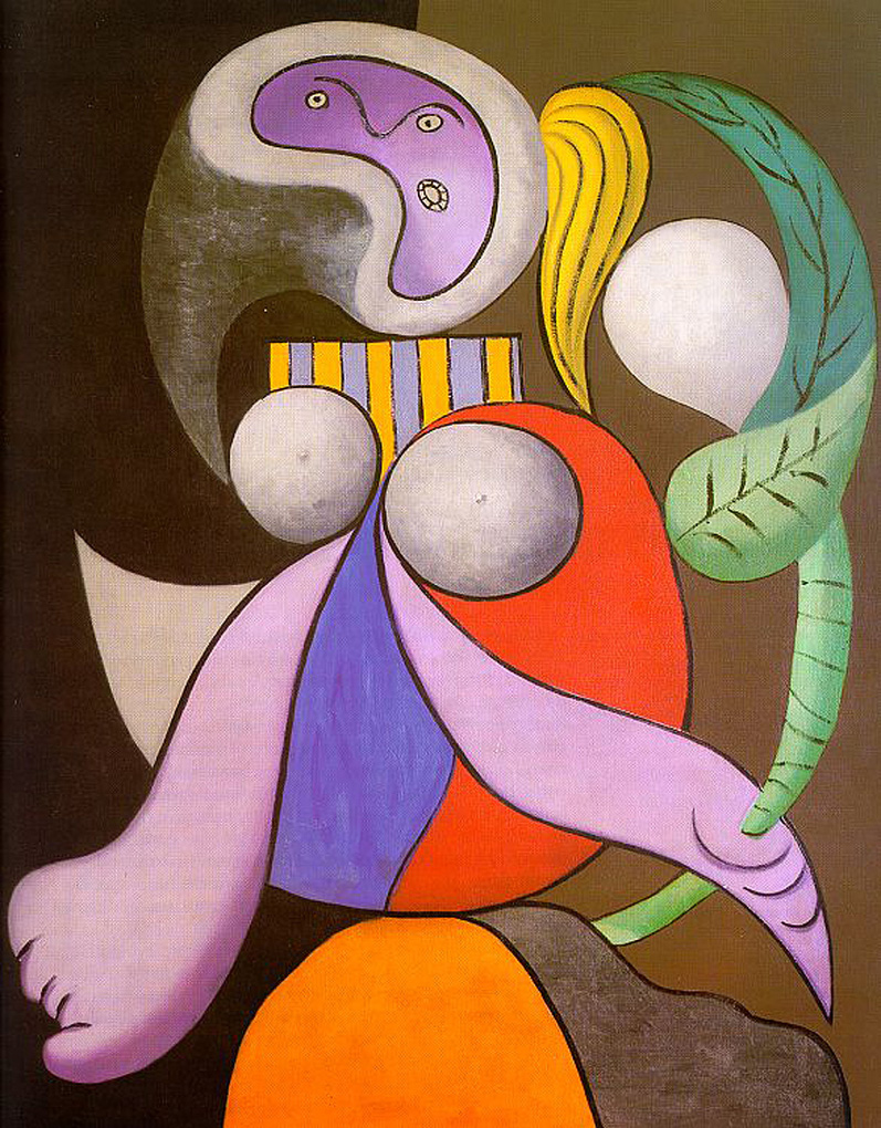 Woman with flower (1932) - Pablo Picasso Tablo