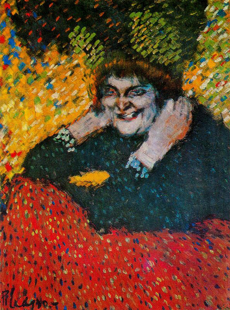 Woman with jewelery (1901) - Pablo Picasso Tablo