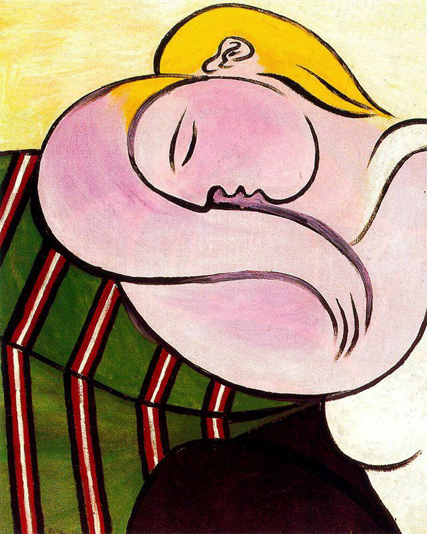Woman with yellow hair (1931) - Pablo Picasso Tablo