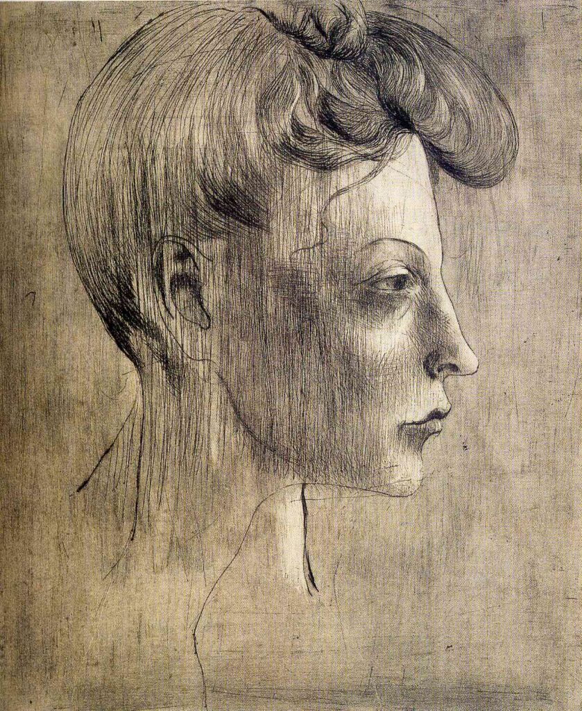 Woman's profile (1905) - Pablo Picasso Tablo