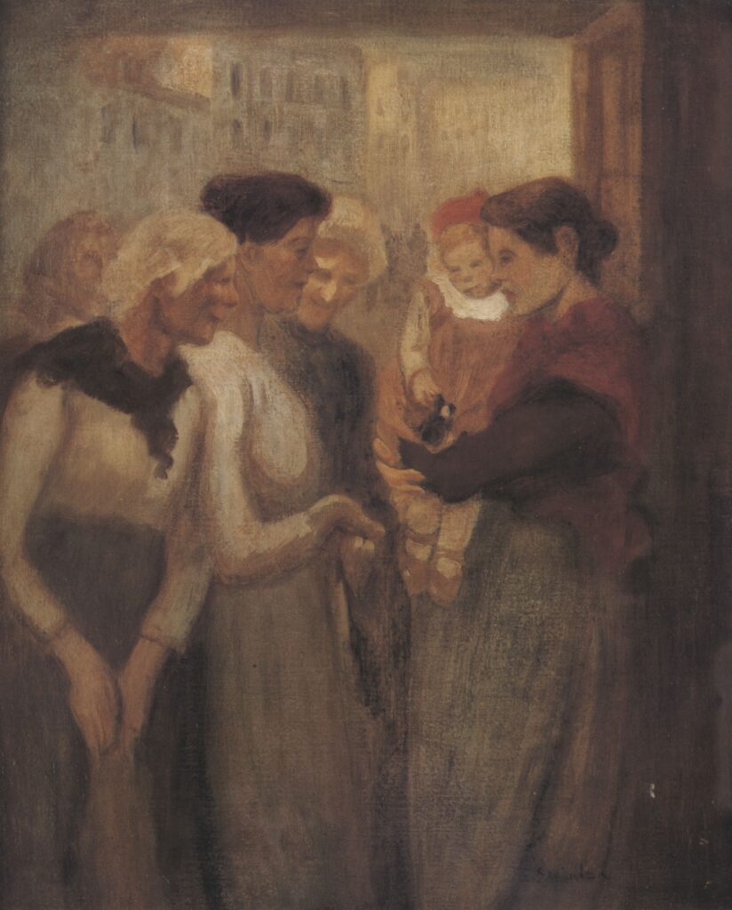 Women Conversing (1895) – Théophile Steinlen Tablo